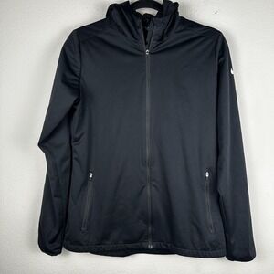 Nike Golf Shield Jacket Women's Medium Full‎ Zip Wind Black 726154-512
